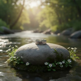 Bague en bois de cerf