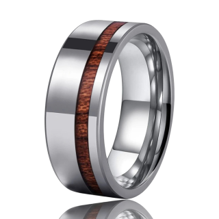 Bague metal et bois