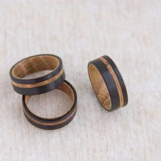 Kf S308570926201475e92c4387f2ccf7a58c Bague En Tungst Ne Noir Avec Incrustation En Bois Pour Homme Anneau De Mariage La Mode