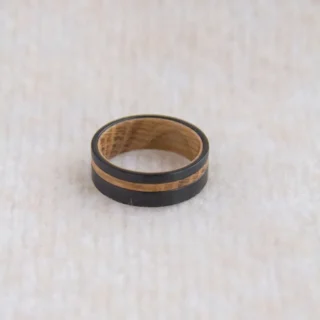 Kf S89016198f81545758992d0ccbdc4e9d0a Bague En Tungst Ne Noir Avec Incrustation En Bois Pour Homme Anneau De Mariage La Mode