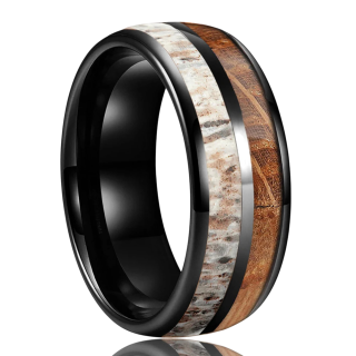 Alliance originale homme noir