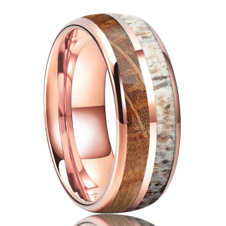 Alliance originale homme or rose